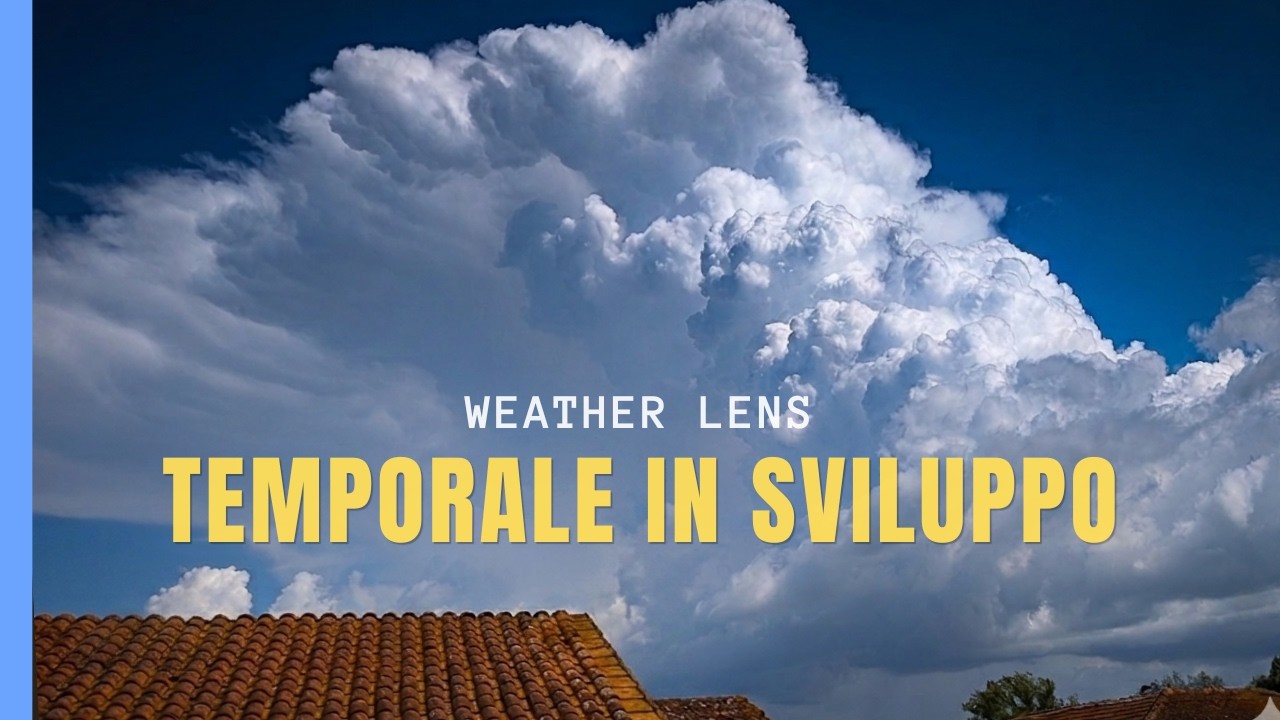🌩️Lo sviluppo spettacolare di un TEMPORALE in Time-Lapse! #temporale #toscana #stormchasing