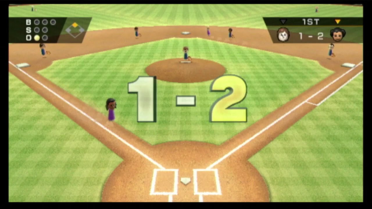 Wii Sports Baseball Pierre vs Miyu