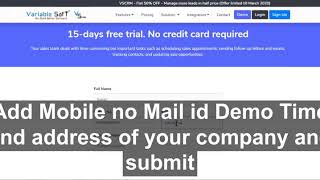 How to Request For CRM software Demo| Free CRM trail | lead management software india screenshot 4