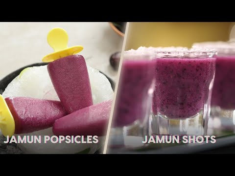 Jamun Popsicle and Jamun Shots | जामुन रेसिपीज जिन्हें आप मिस नहीं कर सकते | Sanjeev Kapoor Khazana - SANJEEVKAPOORKHAZANA
