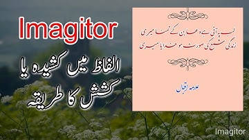 Imagitor - how to use tatweel (kashish) in Urdu