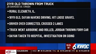 21-year-old killed in pickup truck crash
