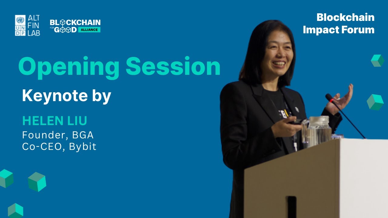 From Trading Fees to Global Impact: Helen Liu on Building Blockchain for  Good | BGA Keynote