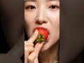 Satisfying Strawberry ASMR 🍓 (Crunchy &amp; Juicy Sounds)