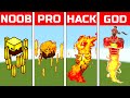 NOOB VS PRO VS HACK VS GOD Minecraft Pixel Art Blaze