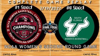 #1 Seed South Carolina Gamecocks vs #8 Seed South Florida - NCAA 2nd ROUND - (3/19/23 - FULL REPLAY)