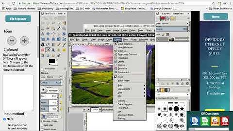 New Gimp online version 2.8 in OffiDocs