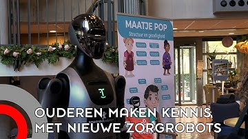 Ouderen bij Vitalis Brunswijck proeven aan een leven met zorgrobots