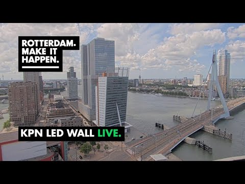 Live Stream - Erasmusbrug, Rotterdam - KPN Led Wall