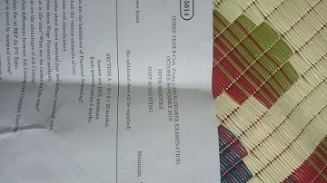 B.com (ca)3rd year 5th semester cost accounting equation paper (Yogi vemana university)