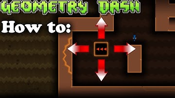 How to make a minigame in Geometry dash (part 1) Making a player move in 4 directions