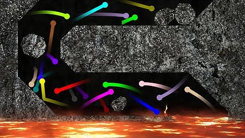 Escape from the Lava - Survival Marble Race in Algodoo