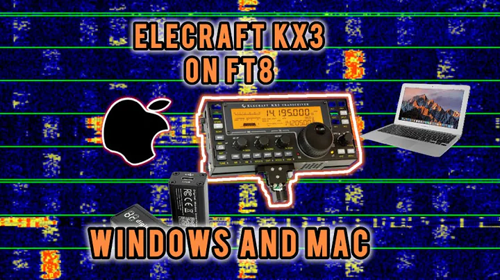 Elecraft KX3 QRP Field Radio WSJTX and FT8 Settings. Windows and Mac
