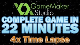 Complete Game in 22 Minutes - GameMaker: Studio [4x Time Lapse]