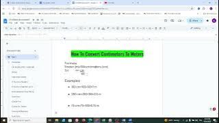 How To Convert Centimeters To Metres - Full Guide