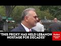 Reporter Asks White House Advisor About Breaking Links Between Hezbollah, Iran, And Lebanon In MoU
