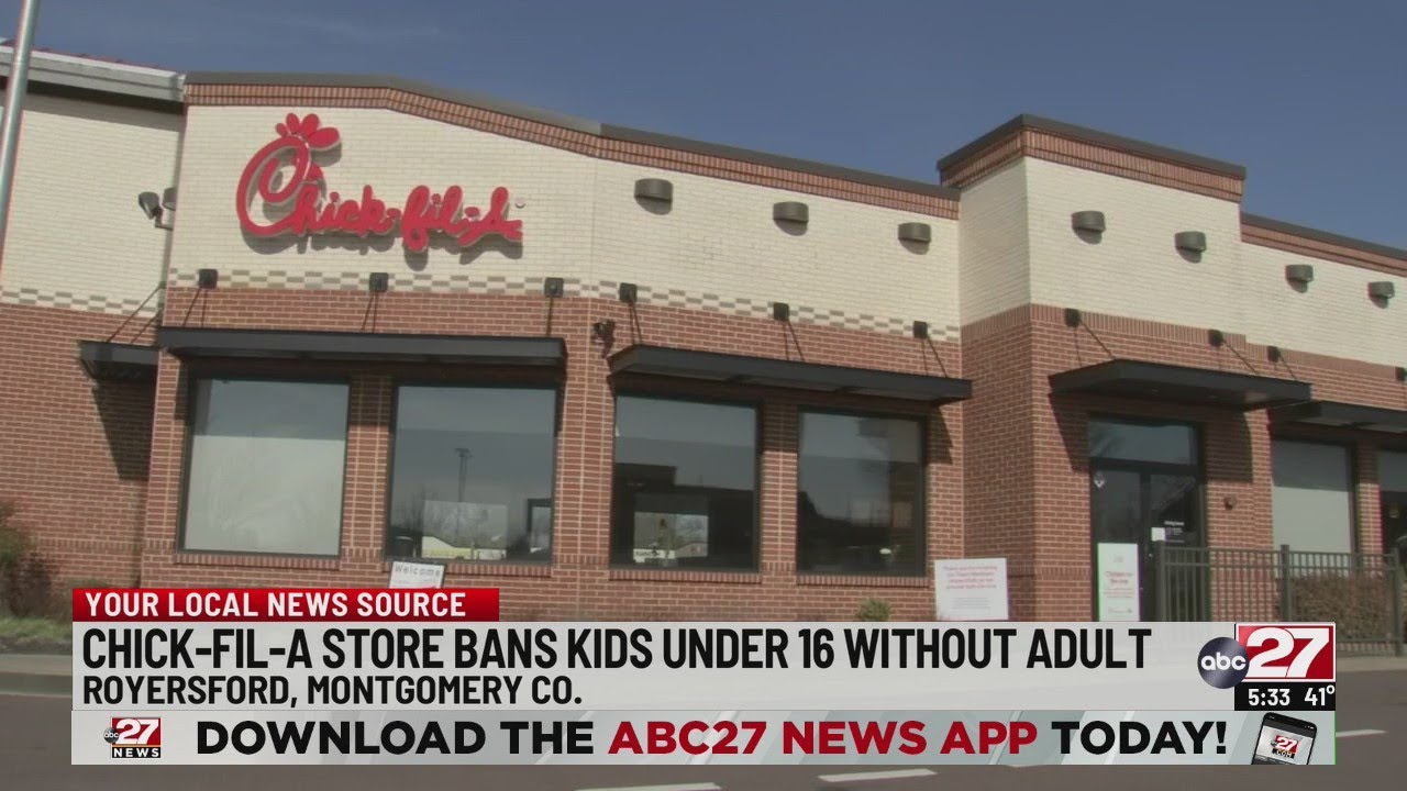 Pennsylvania ChickFilA bans unchaperoned diners under 16 after 'unacceptable behaviors' YouTube