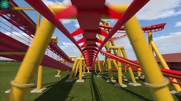 T4: Terror to the 4th Power (No Limits 2 compact inverted coaster)