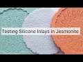 Testing Silicone Inlays in Jesmonite