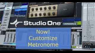 Presonus Studio One Now! - Customize Metronome
