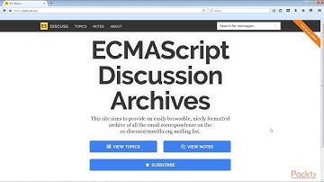 Learning ECMAScript 2017 : Participating in ECMAScript | packtpub.com
