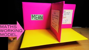 Maths Working Model | Mean Median Mode Range project l Maths Project | Maths working Model project