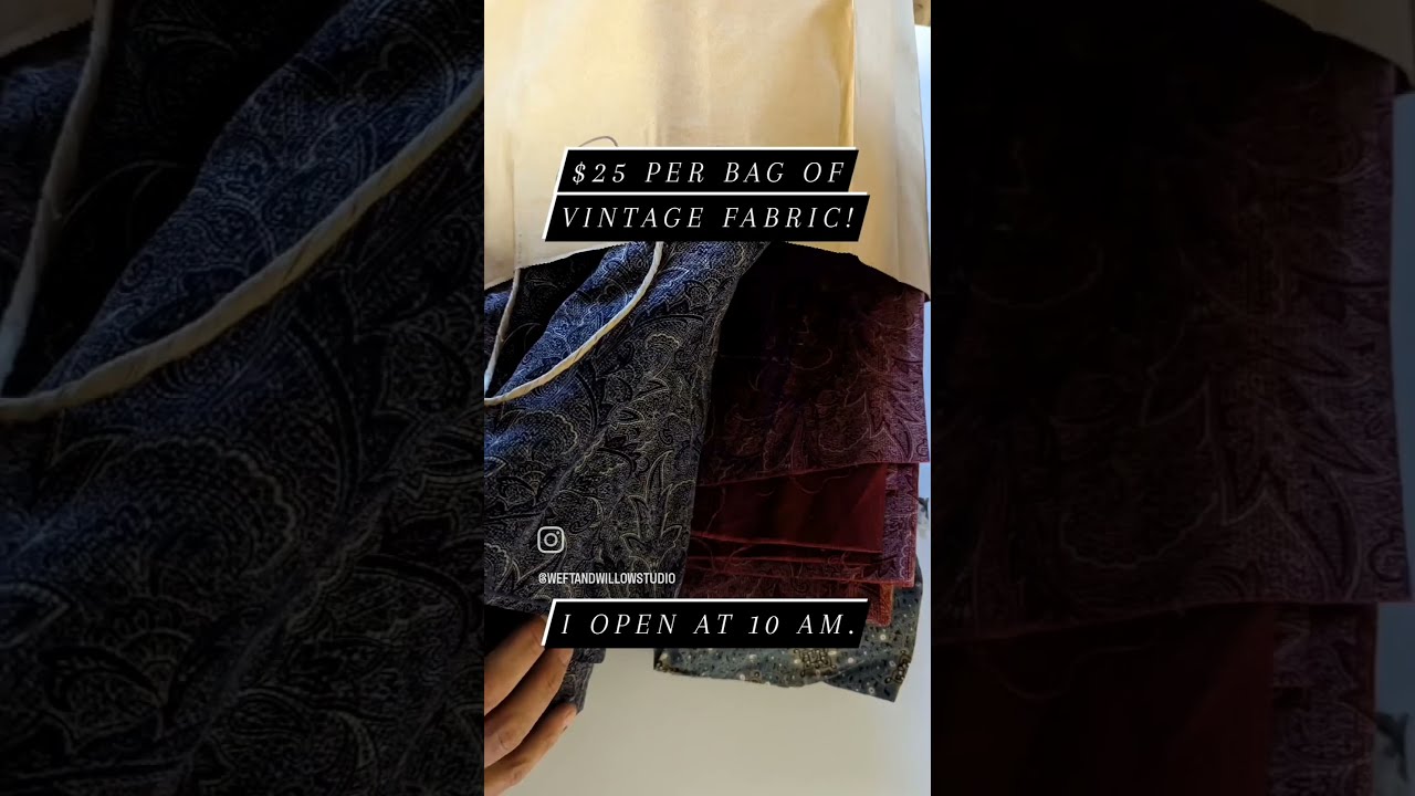 Vintage Fabric Sale! This weekend. 