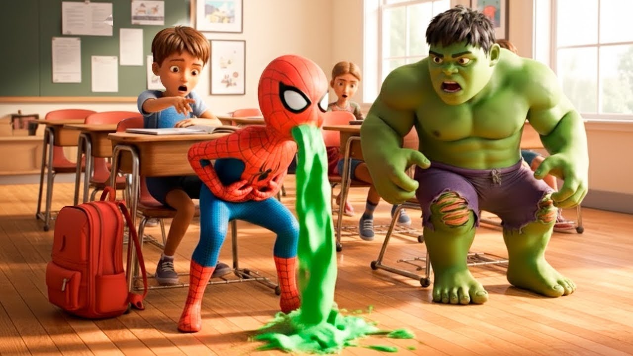 Spider-Man's Son and Hulk vs. Joker - An Epic Superhero Battle and Transformation