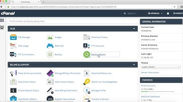 cPanel - Create a Full Backup