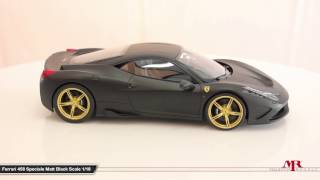 Dear collectors and fans, is now available the new colour of our serie
fe010! fe010f - matt black with gold wheels ferrari 458 speciale in
scale 1/18 ava...