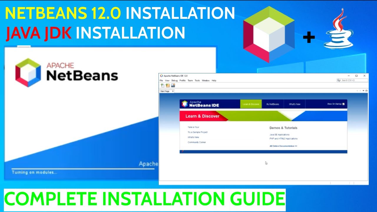 How to Install Netbeans IDE 12.0, Java JDK on Windows 10 - YouTube