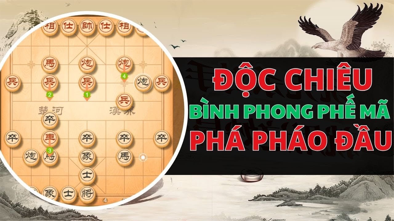Tuyệt Chiêu Phi Đao Bình Phong Phế Mã phá Pháo Đầu | Bình Phong Mã phá Pháo Đầu