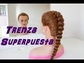 PEINADO TRENZA Superpuesta 💗💗 Peinado facil TRENZA BOXEADORA