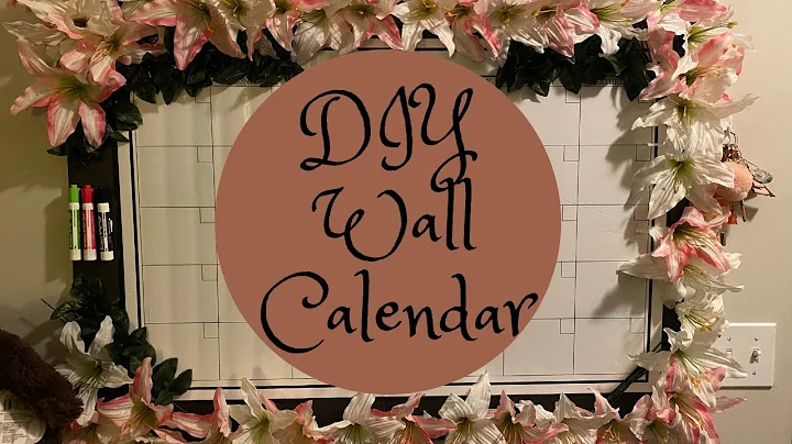 DIY Project: Wall Calendar | Dollar Tree Haul