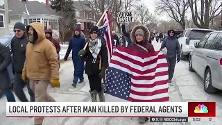 Chicagoans protest in brutal cold after man killed by ICE officer in Minneapolis