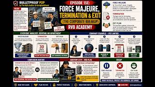 Bulletproof P2P | Ep 15E: Force Majeure, Termination & Exit (The Corporate Breakup) | RVB Academy