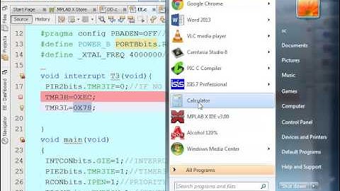 TIMER3 INTERRUPT 18FXXK20 XC8 ตอน1การตั้งค่าอินเทอร์รัพท์