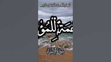 🌺القرآن الكريم 🌺ما تيسر من سورة الإسراء