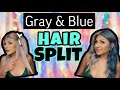 GRAY &amp; BLUE HAIR SPLIT (pulpriot) part 1