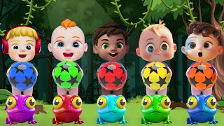 Five Little Speckled Frogs | Kindergarten Songs | детские песни Nursery Rhymes | Baby & Kids Songs