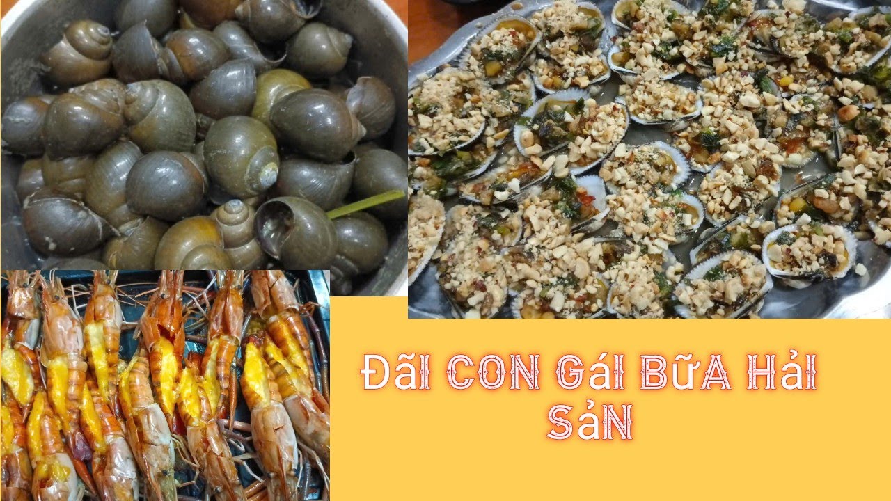 Lần đầu ba vào bếp làm 3 món hải sản đãi con gái