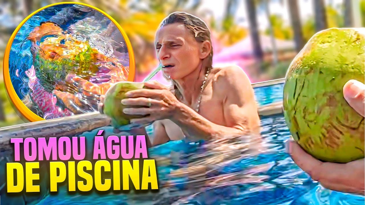 FALA FINA TOMOU ÁGUA DA PISCINA PENSANDO SER UM COCO | REI DO DANONE