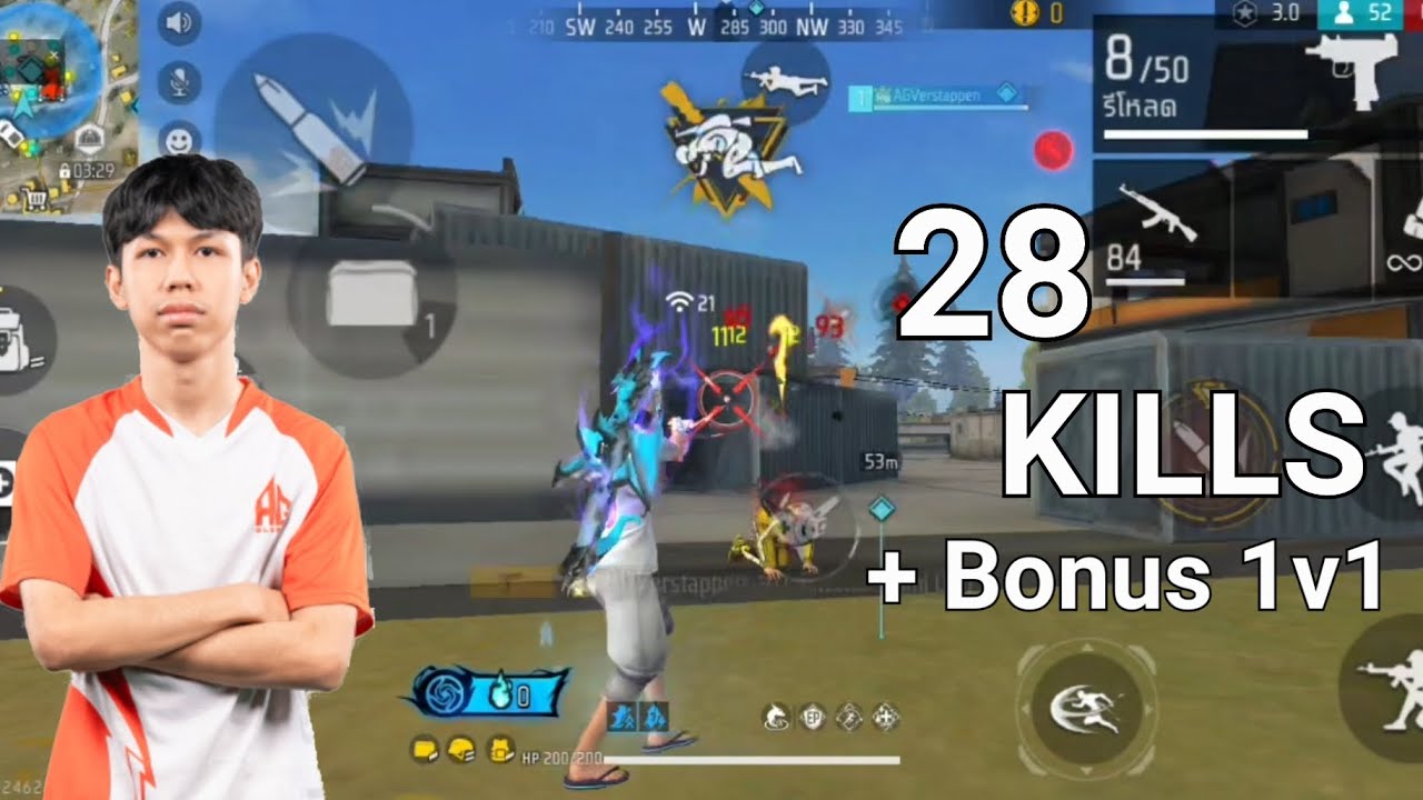 AG SAIFA 28 KILLS + 4V4 + 1V1 FULL LIVE FREE FIRE 