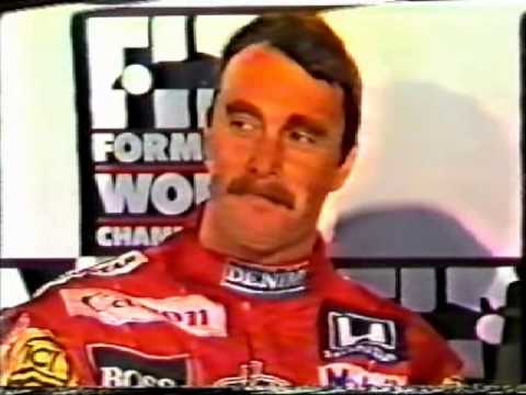 1987 - Osterreichring - THAT interview between Nigel Mansell and Murray Walker!