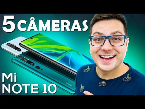 XIAOMI MI NOTE 10! SÃO CINCO CÂMERAS INCRÍVEIS e  ZOOM de até 50x! QUE ISSO MINHA GENTE!?😱