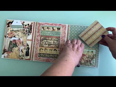 Graphic 45 ladies diary 2 fold folio