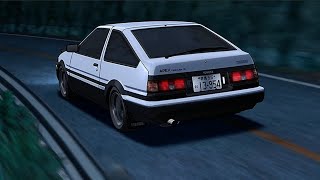 Takumi Drives the Repaired '86 (Initial D Fifth Stage)