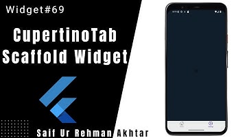 Flutter CupertinoTabScaffold Widget Explained | Flutter 215+ Widgets Series (Urdu/Hindi)