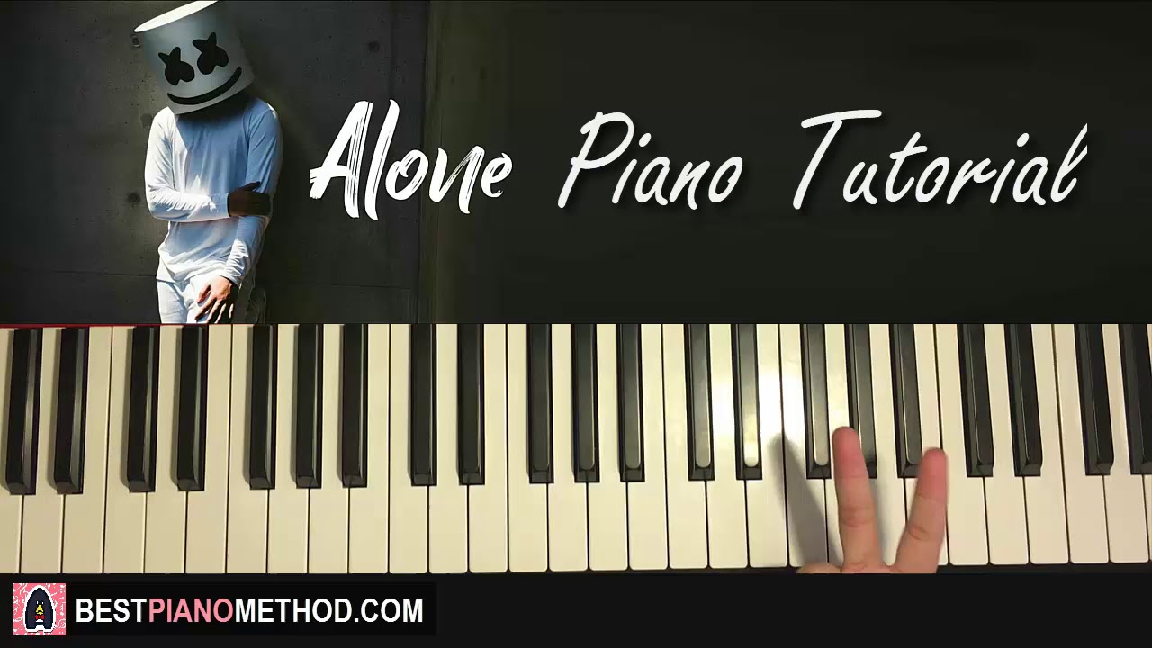 HOW TO PLAY - Marshmello - Alone (Piano Tutorial Lesson) - YouTube