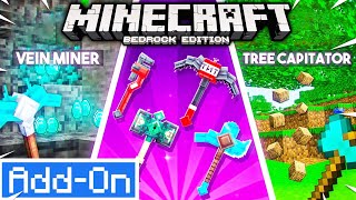 Bedrock Utilities Mod - TNT Pickaxe + MORE! Minecraft Bedrock Addon